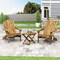 GDFStudio Kandyce Outdoor Acacia Wood 2 Seater Folding Chat Set